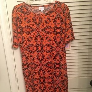 LuLaRoe NWT Medium Julia dress!  Vibrant print!